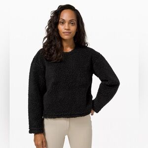 LULULEMON Wool Whenever Crew Sweater Black